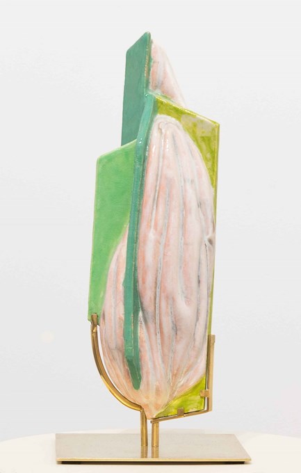 Gino 3, 2020, ceramic, copper, 35x16x16 cm  (picture Jelle Vans) © Robin Vermeersch