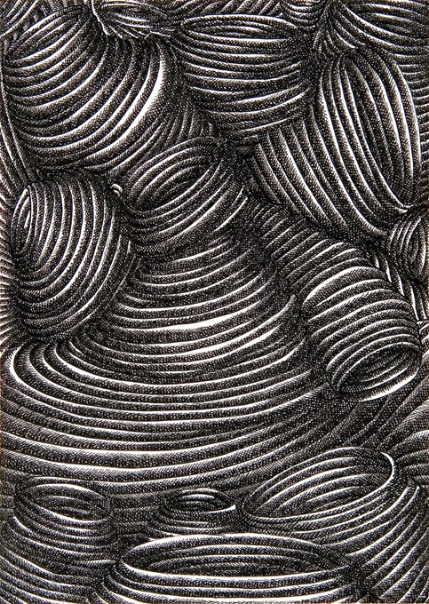 Spiraal 1, 2005, inkt op papier, 21x30cm © Robin Vermeersch